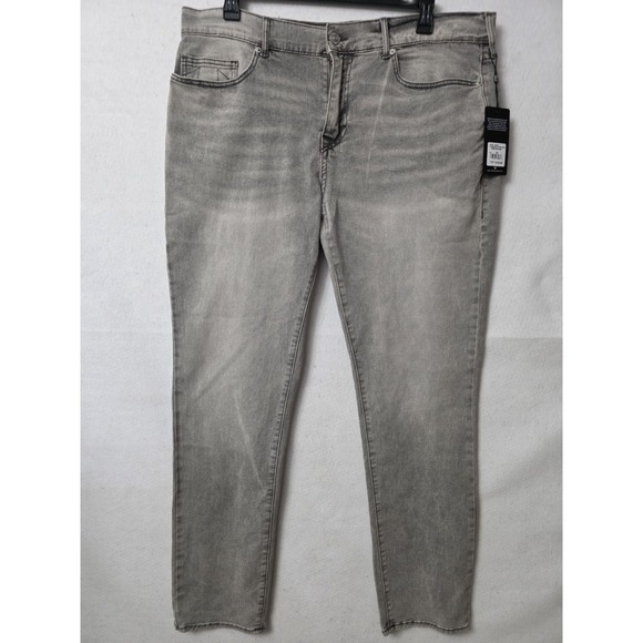 True Religion Geno Sn Slim Style 700387 Gray Silvery Wash Size W38x32L - Picture 3 of 10